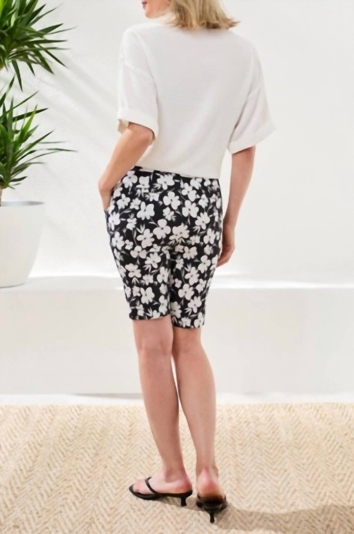 Tribal - Printed Bengaline Pull-on Shorts