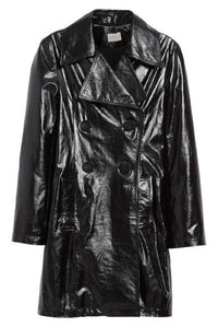 Simon Miller - Bowa Double Breasted Glossy Leather Jacket