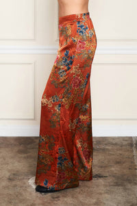 Paparazzi - Satin Print Palazzo Pant