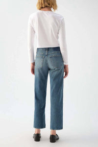 Amo - Billie Crop Wide Straight Leg Jean