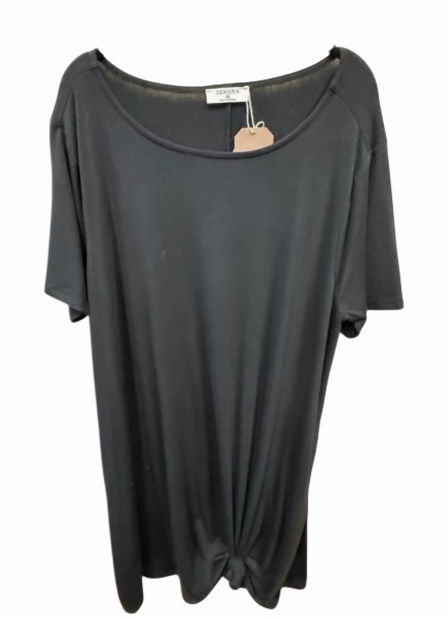 Zenana - Women's Short Tee Dress
