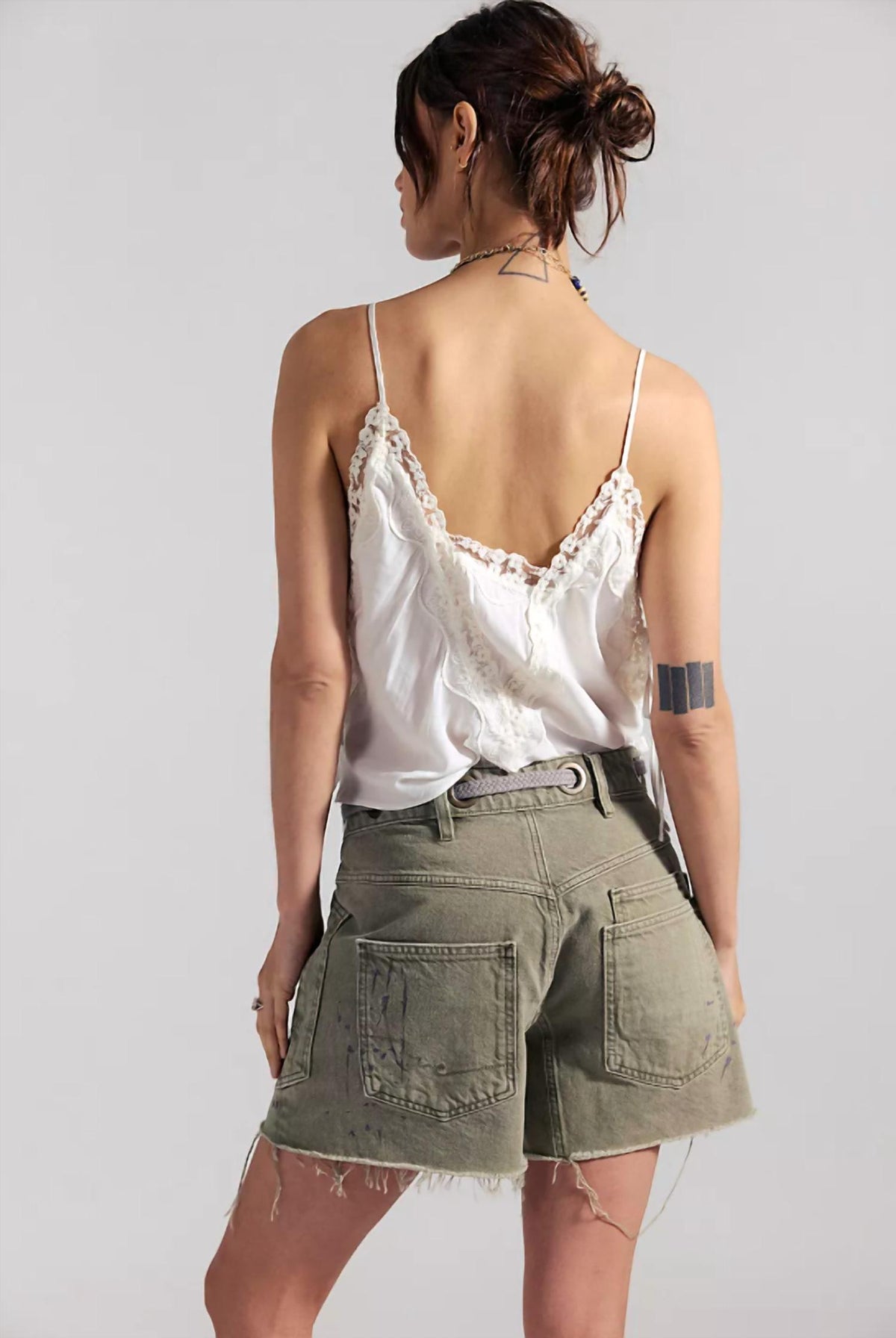 Free People - Moxie Denim Barrel Shorts