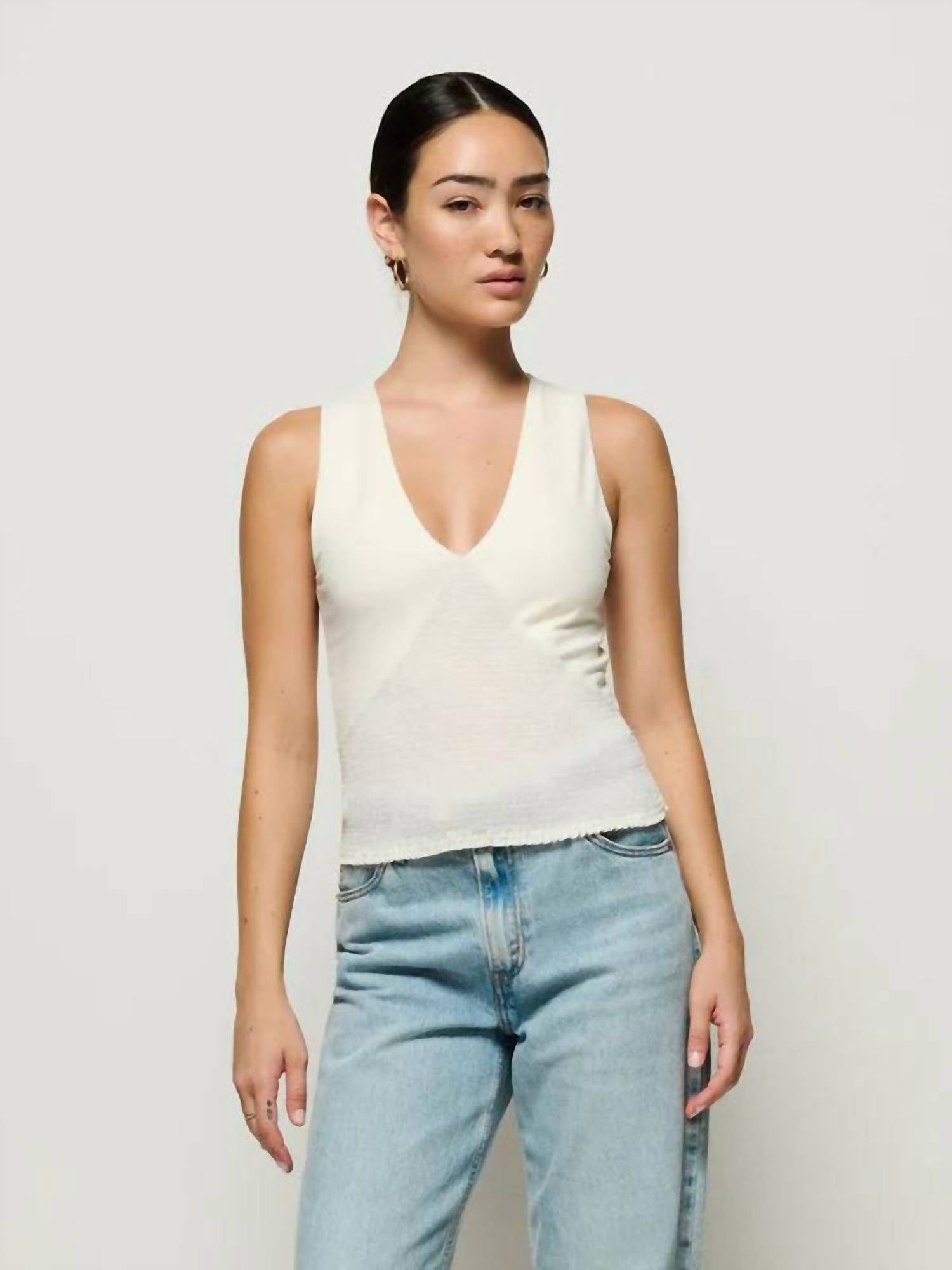 Nation Ltd - Evalina V Neck Tank Top