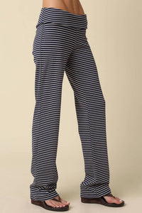 Olivaceous - Pepper Stripe Knit Pants Set