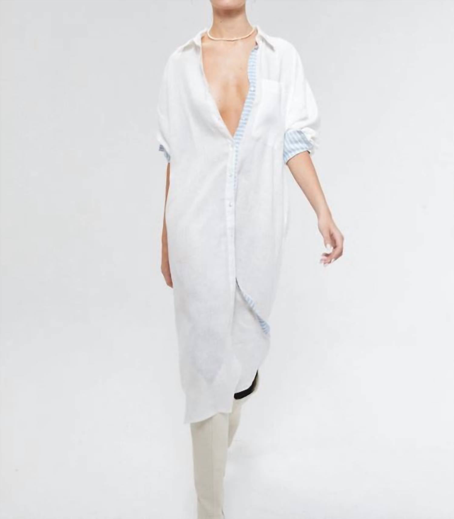 Lanthropy - Island Linen Midi Dress