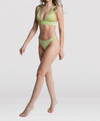 inBodi Swim The Key West Triangle Top in green - women's swimwear