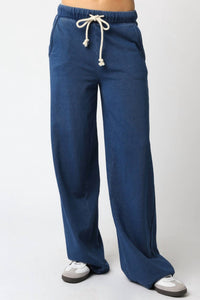 Olivaceous - Wide Leg Sweatpants