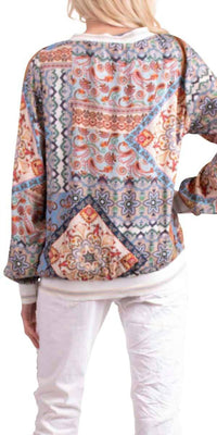 Gigi Moda - Chia Long Sleeve Paisley Blouse