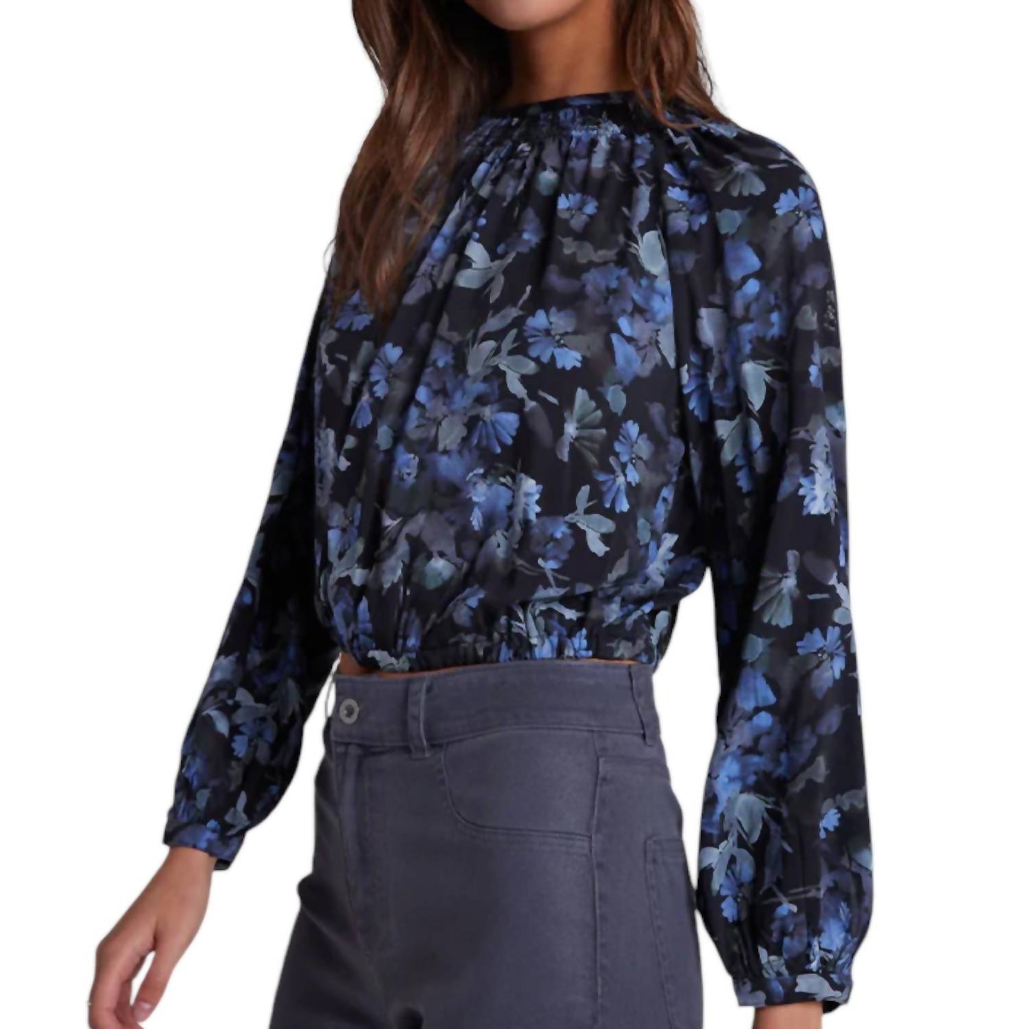 Bella Dahl - Floral Tie Back Smocked Top