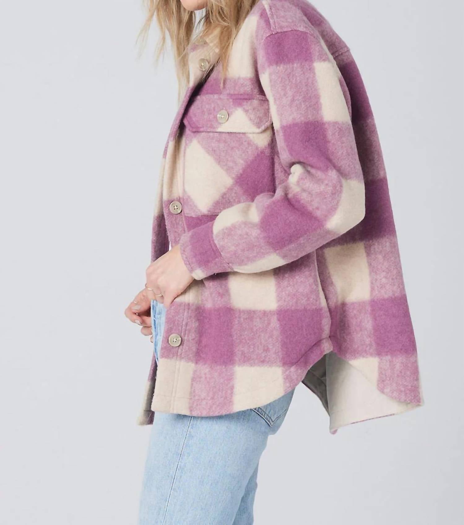 Saltwater Luxe - Long Sleeve Plaid Jacket