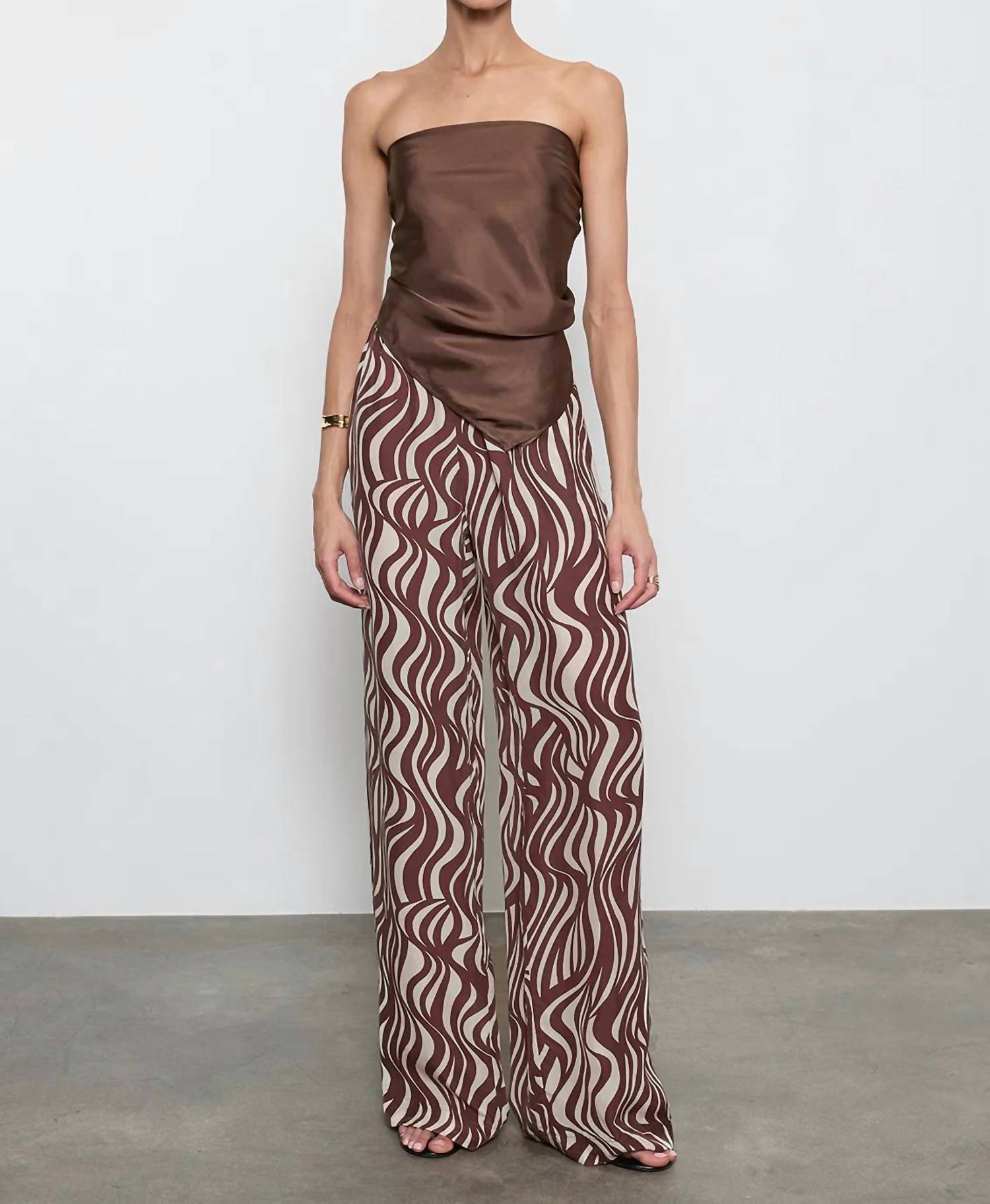 Enza Costa - Fluid Twill Scarf Top