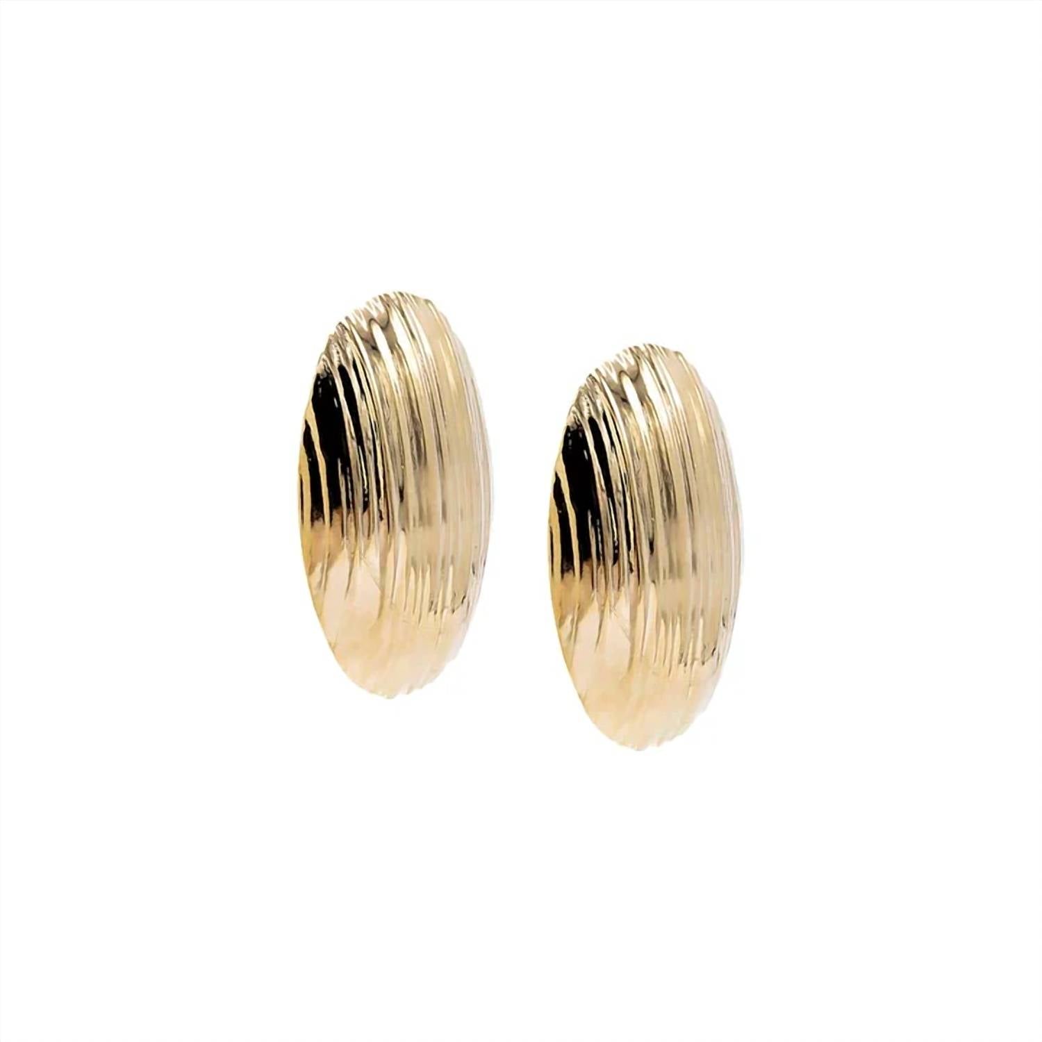 Karen Adams - Women's Oval Dome Earrings