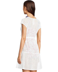 Tommy Bahama - Eyelet Cove V-neck Short Dress