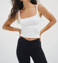 Lna - Ribbed Scoop Tank Top