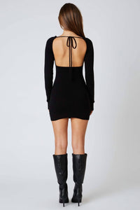 Cotton Candy La - Open Back Sweater Dress