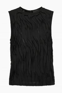 Ulla Johnson Celina Top in noir - women's tank top - alternate view