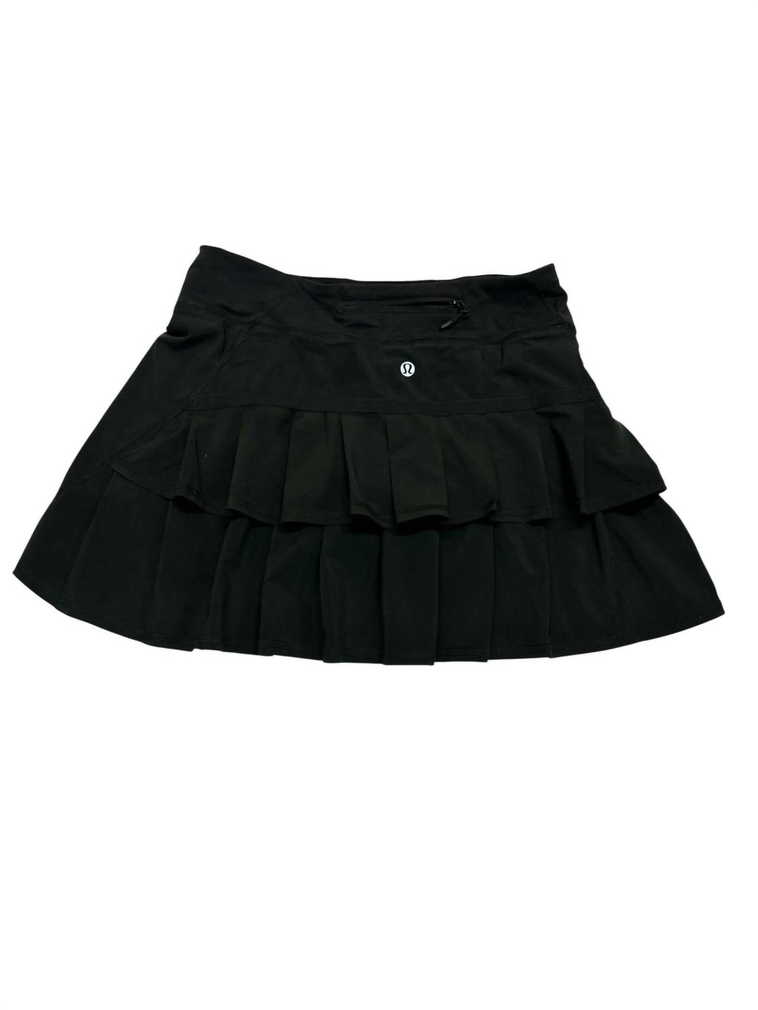 lululemon Women's Athletic Skort in black - women's shorts - detail view