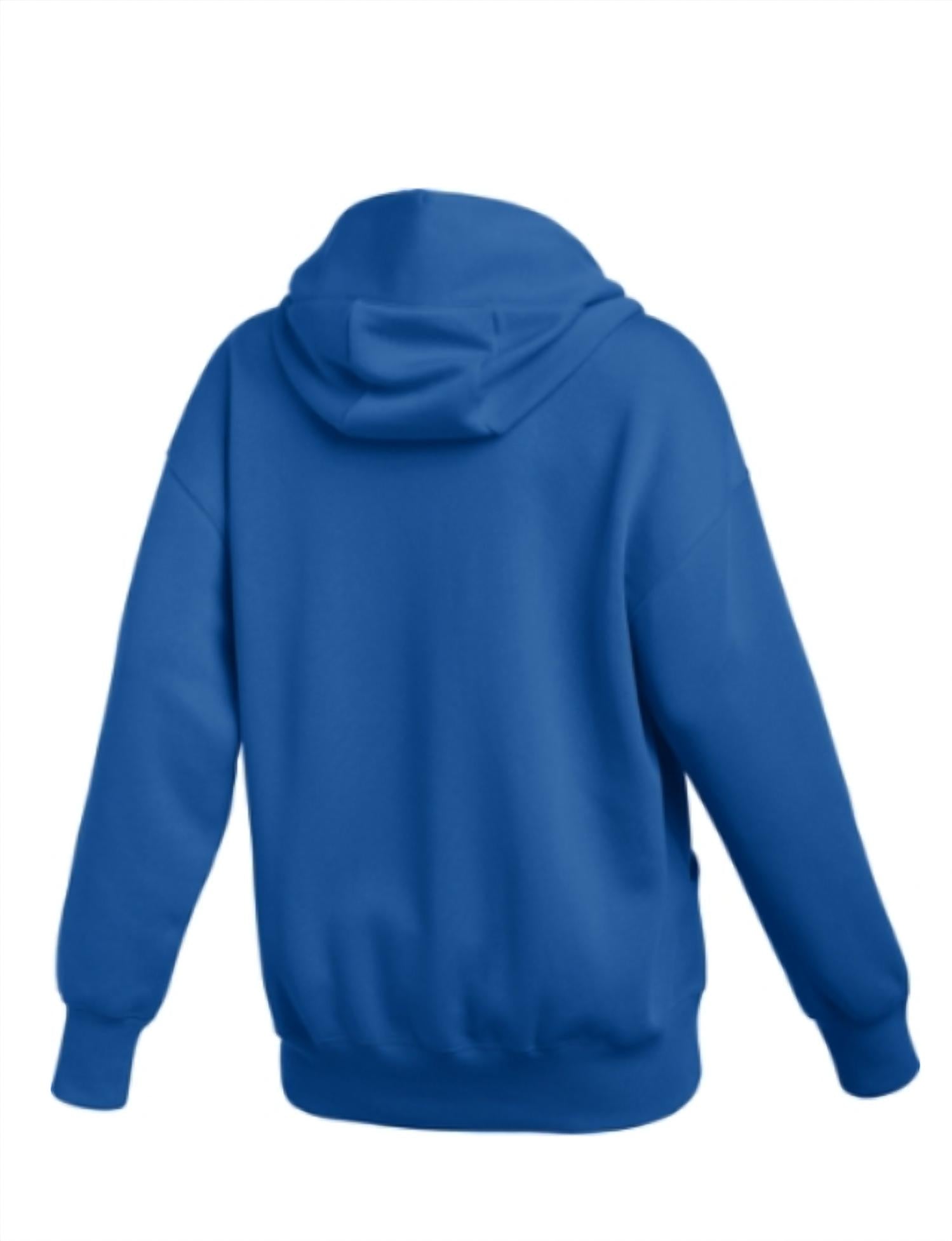 NIKE Women Phoenix Fleece Pullover Hoodie in game royal white - women's top - detail view