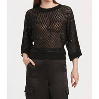 Another Love - Rosalia Knitted 3/4 Sleeve Sequence Sweater