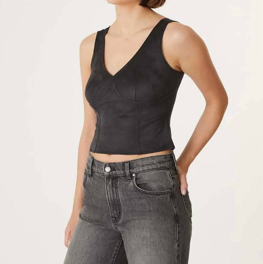 Level99 - Francis Faux Suede Tank