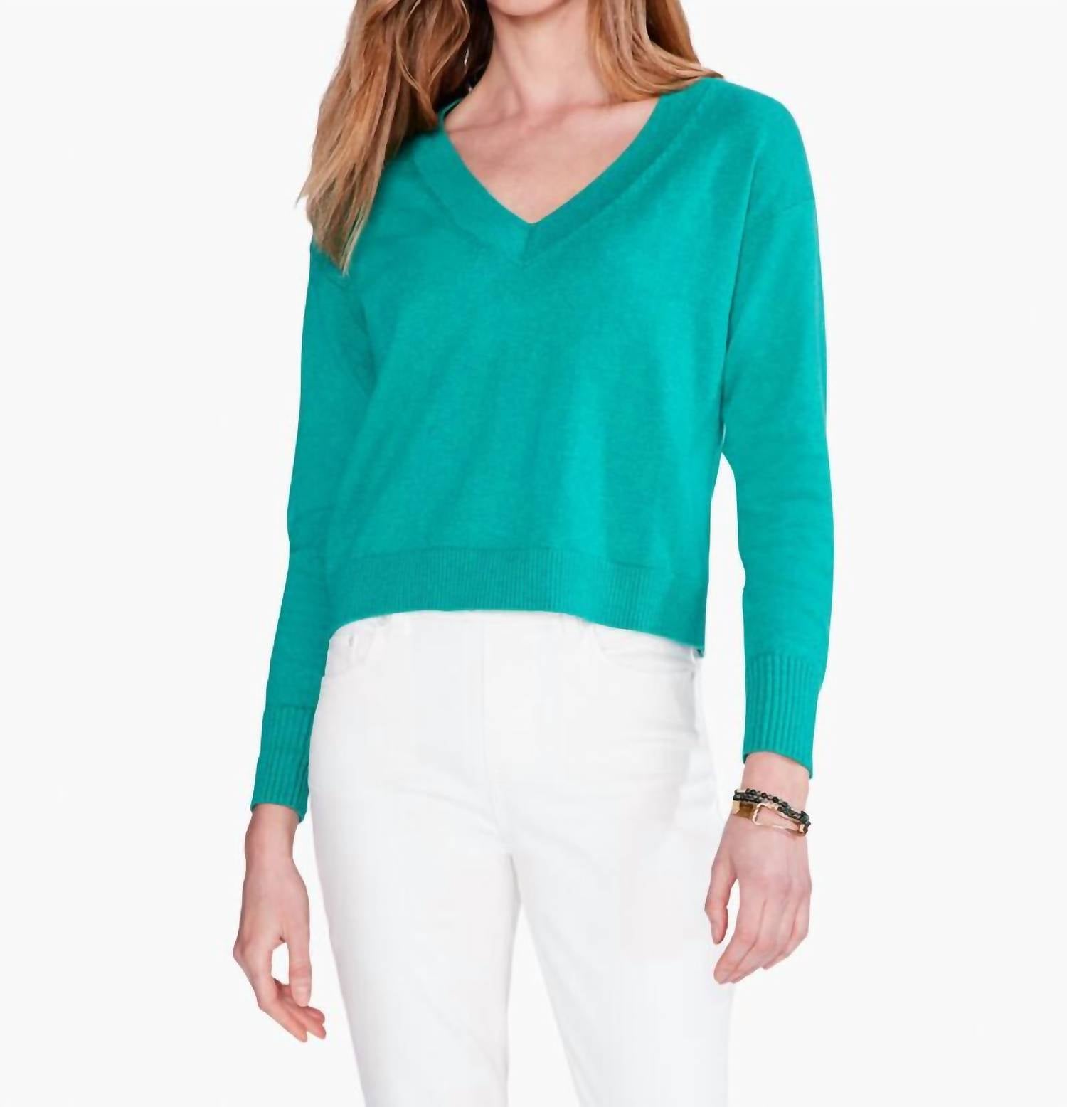 Nic + Zoe - Shorty V Sweater
