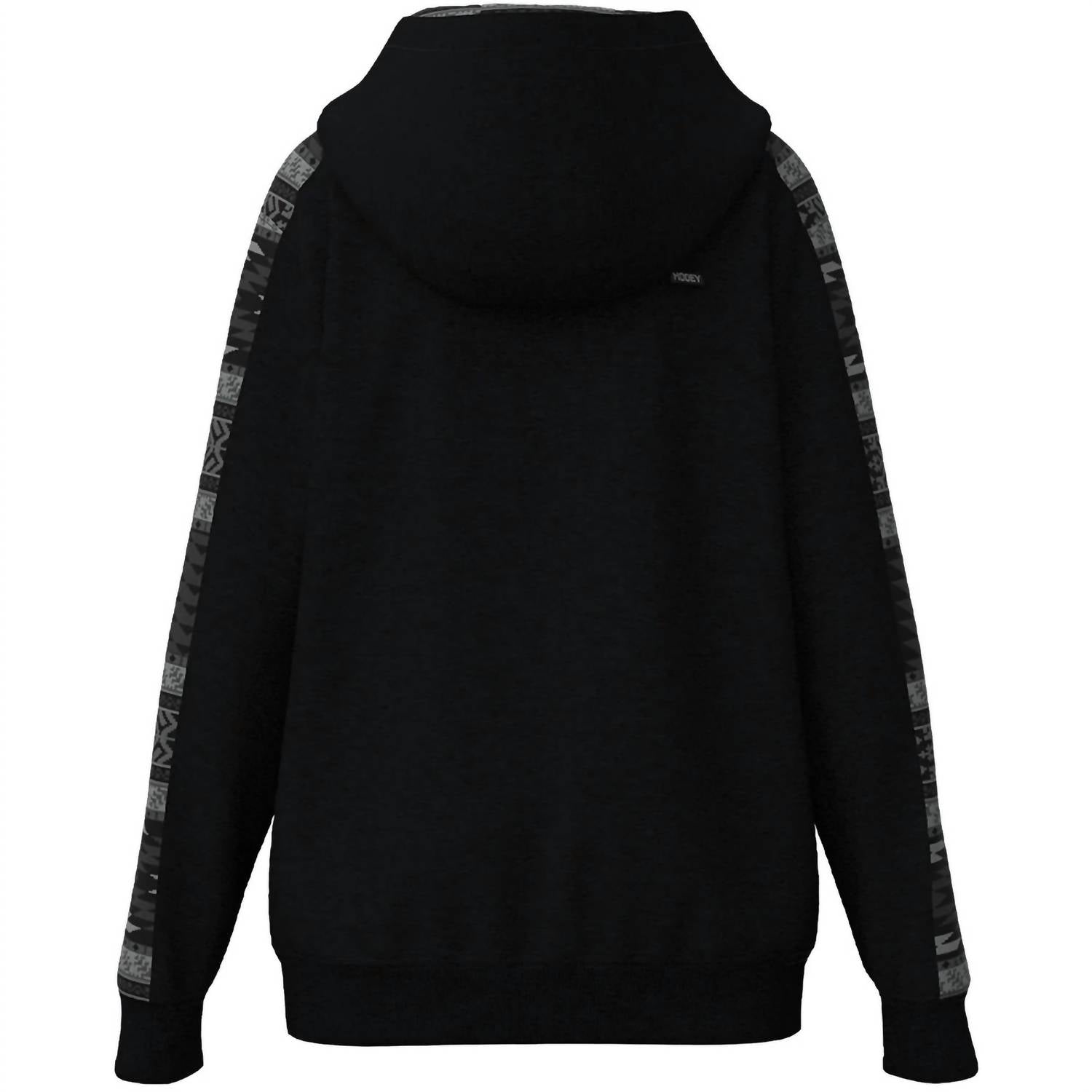 HOOEY Boys Youth Canyon Hoodie in black grey - kids' shirt - detail view