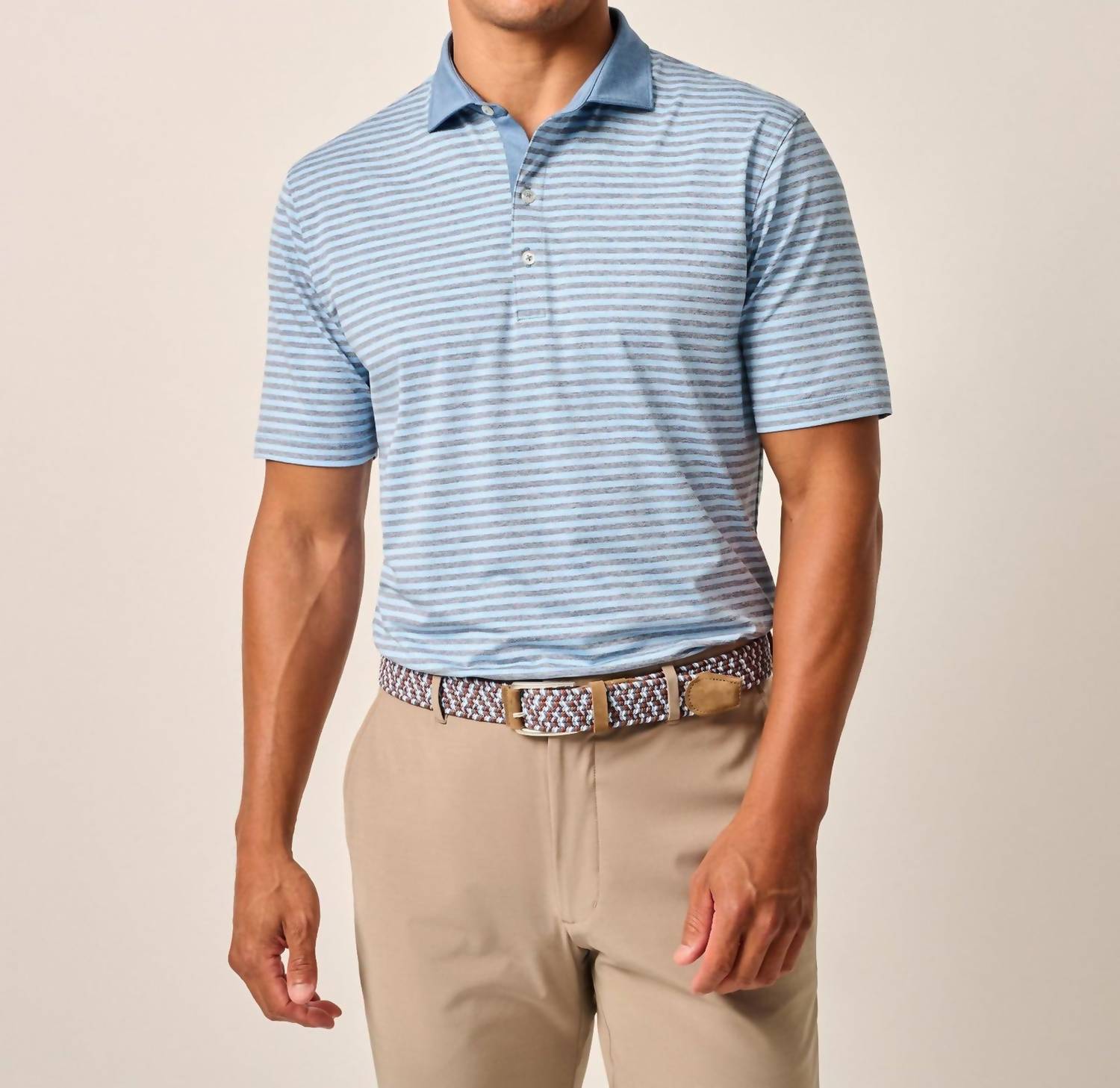 Johnnie-O - Performance Jersey Polo - Gibbons Stripe