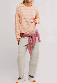 Free People - Printed Hustle Layer Long Sleeve Top