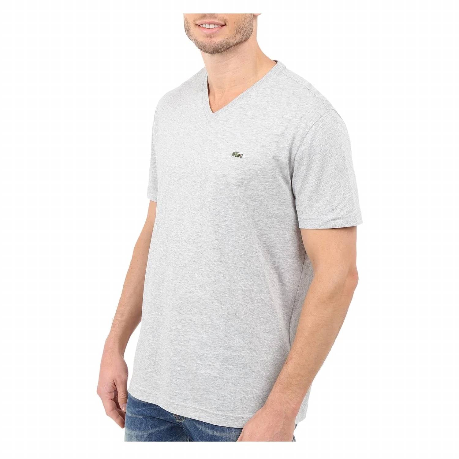 Lacoste - Men's Standard Short Sleeve Pima V-neck Tee