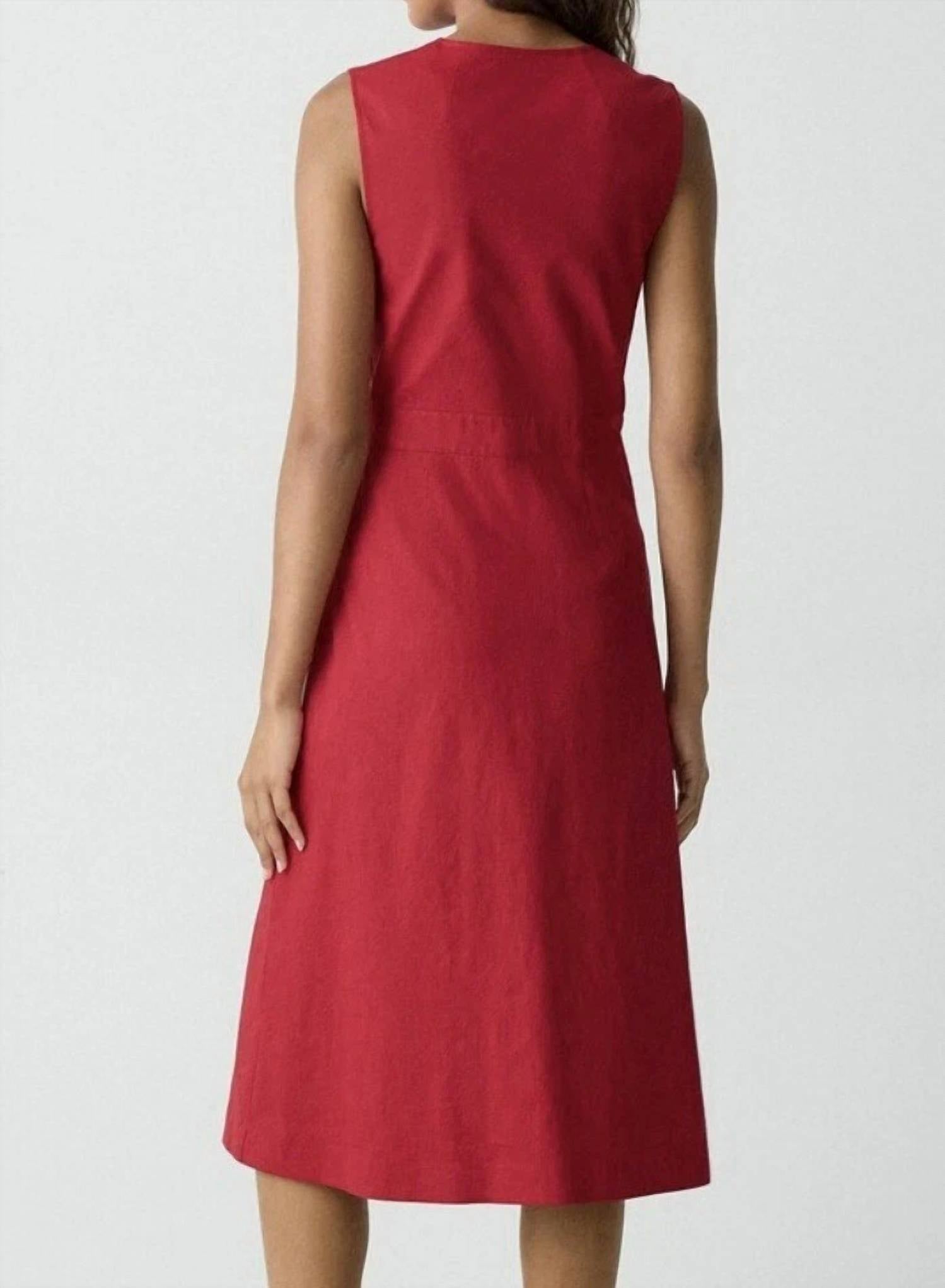 Theory - Sleeveless A-line Wrap Dress