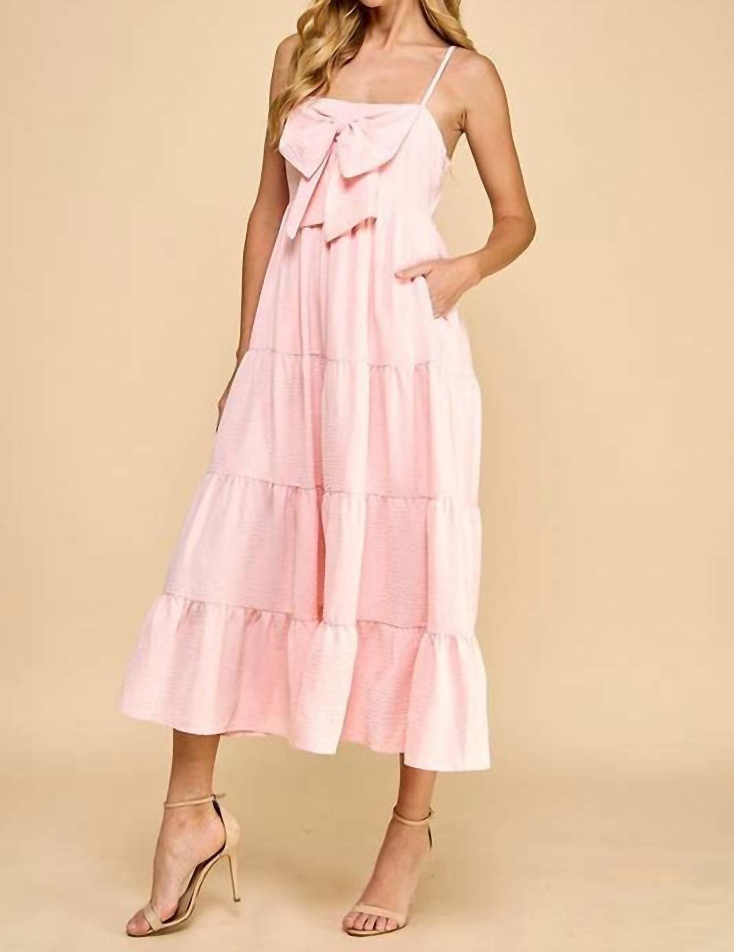 Tcec - Day Dreaming Bow Accent Dress