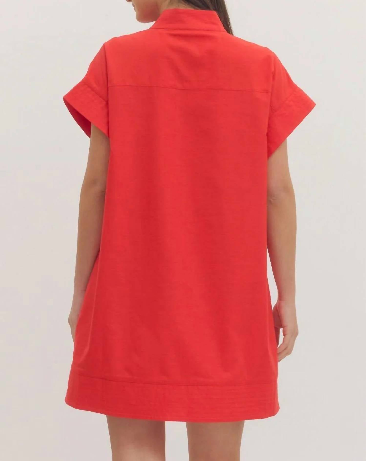 Entro - Woven Mini Dress