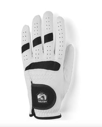 Hestra Golf Leather Glove in off white black - women's accessory