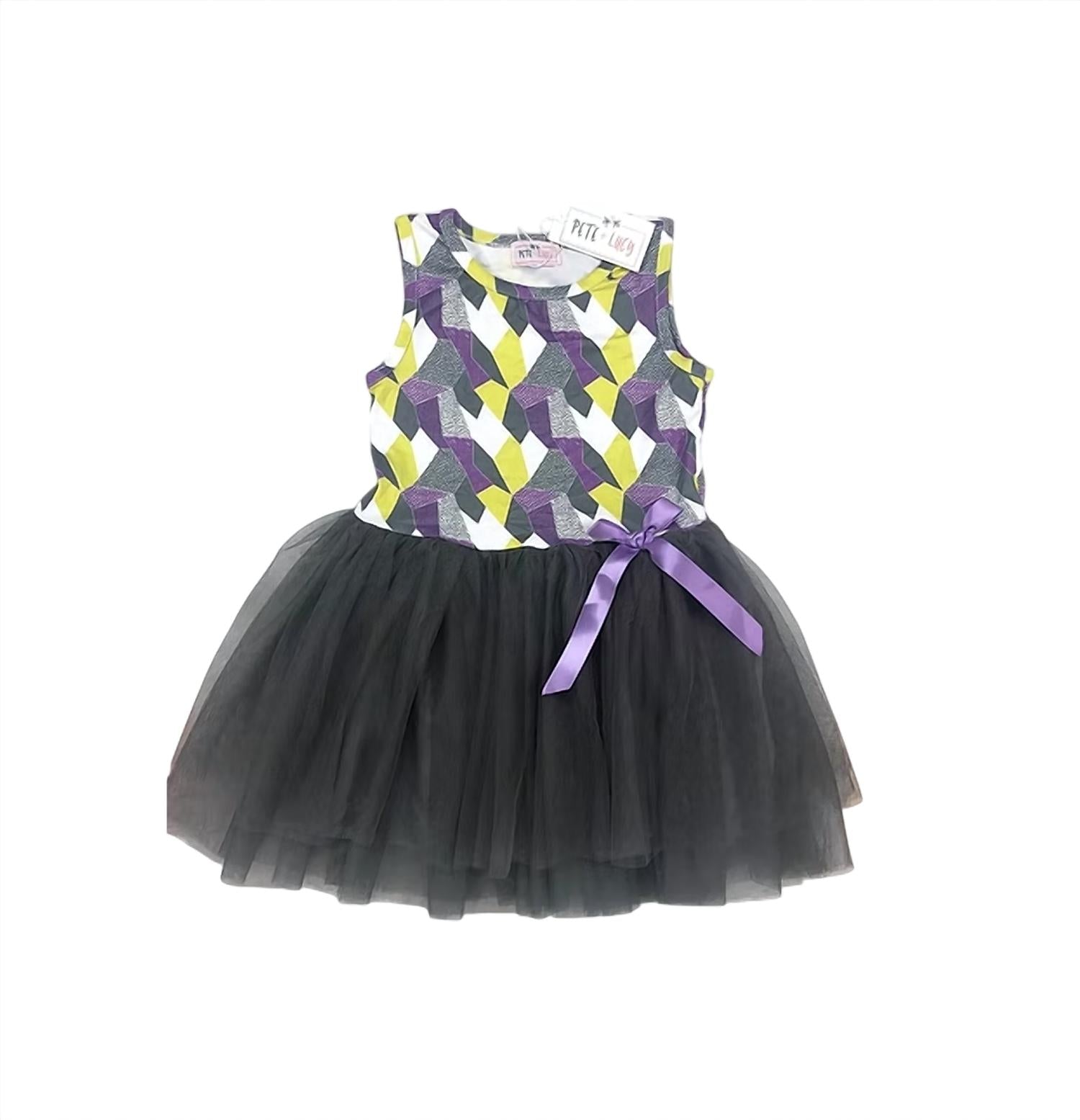 Pete + Lucy - Girls Geo Tulle Dress