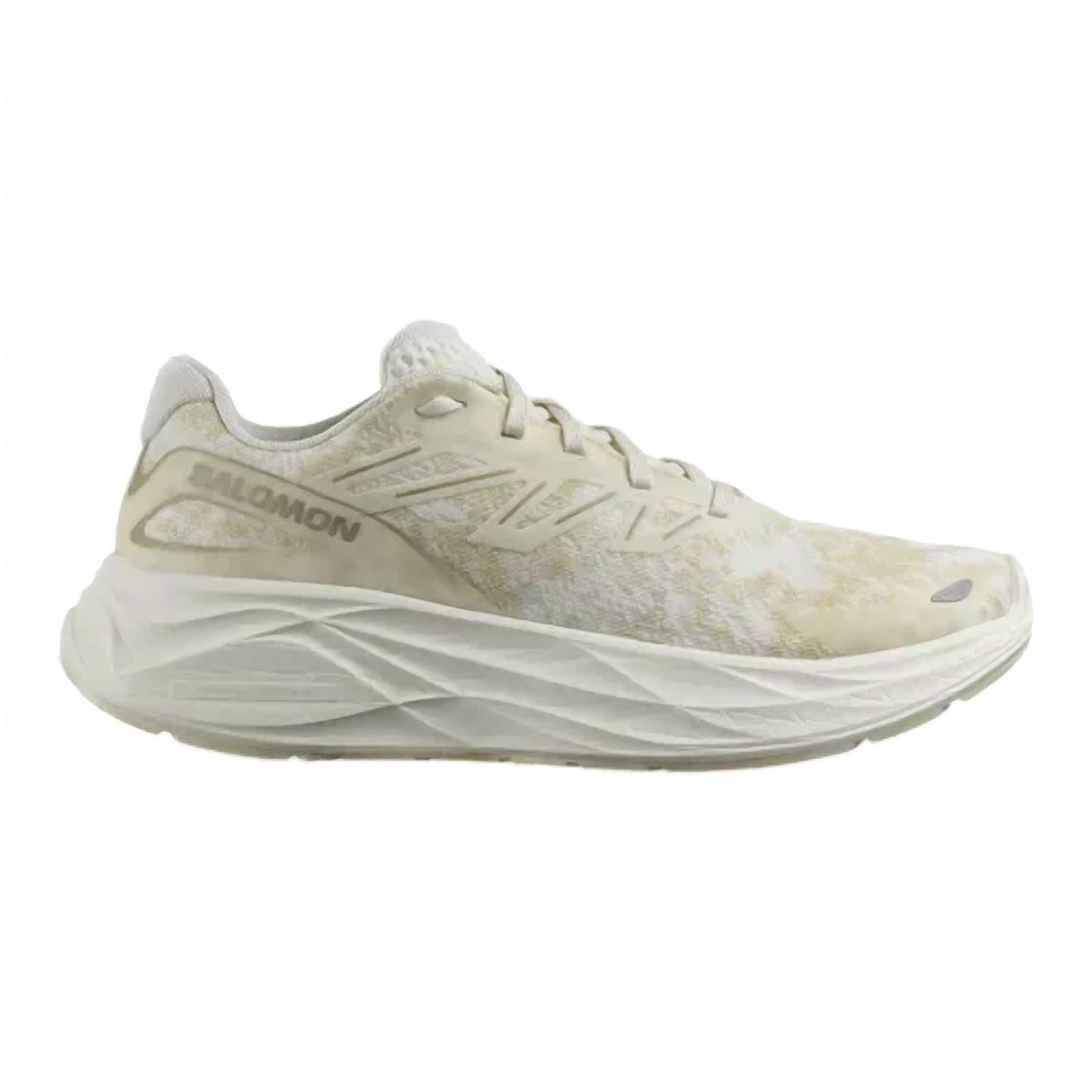 SALOMON Women's Aero Glide 2 Running Shoes in vanilla ice - women's sneaker - detail view