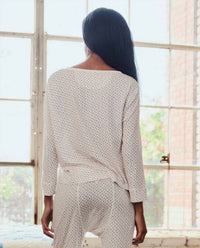 The Great. - Crop Sleep Henley Top