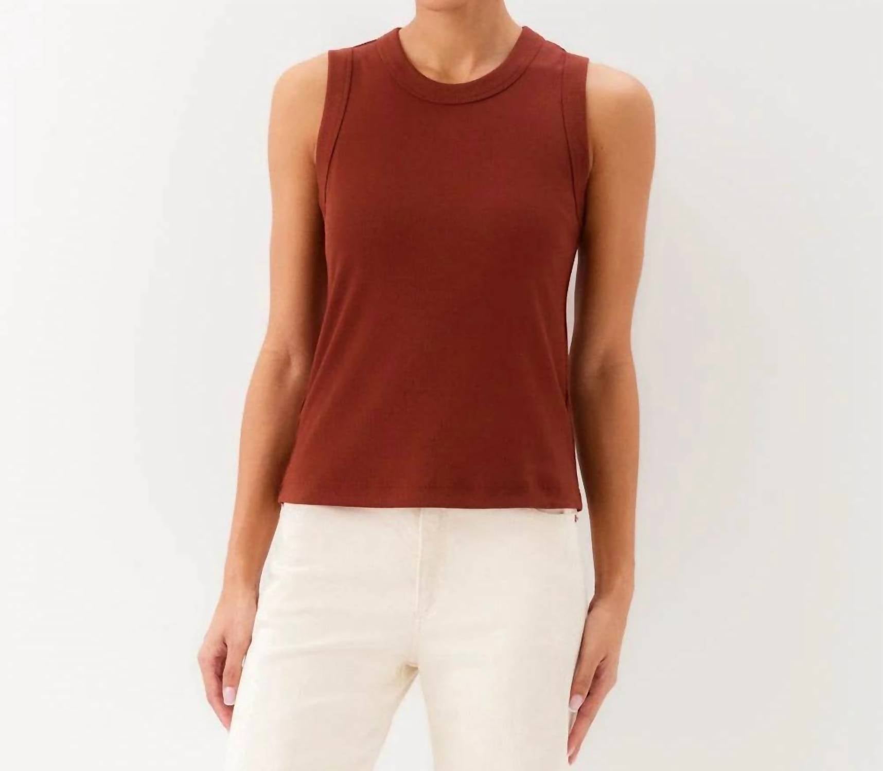 Karen Kane - Ribbed Crewneck Tank