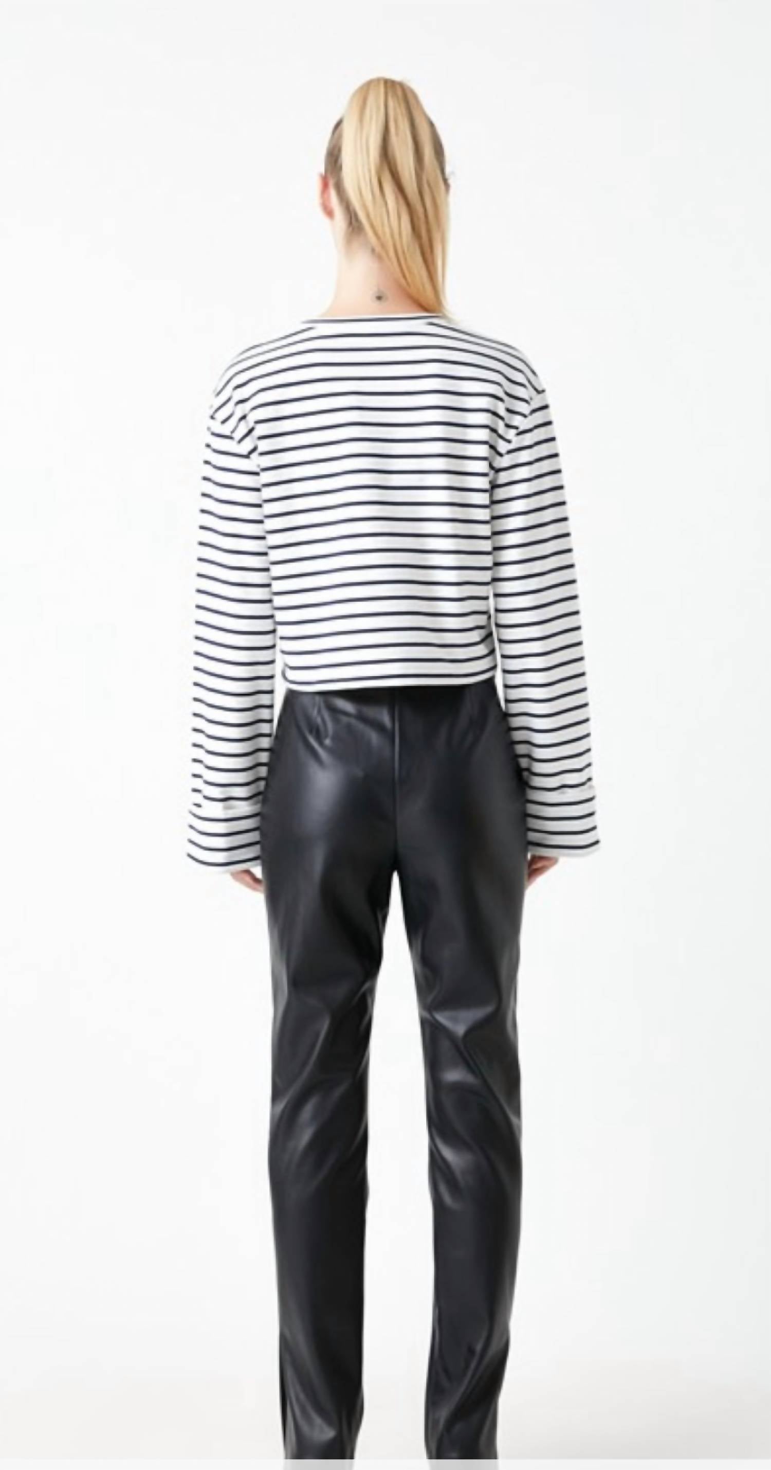 Grey Lab - Pu Slit Leggings