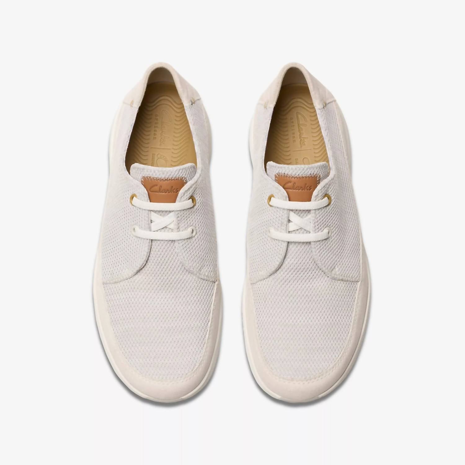 Clarks Men's Easeway Lace Sneakers in white combi - men's sneaker - view 4