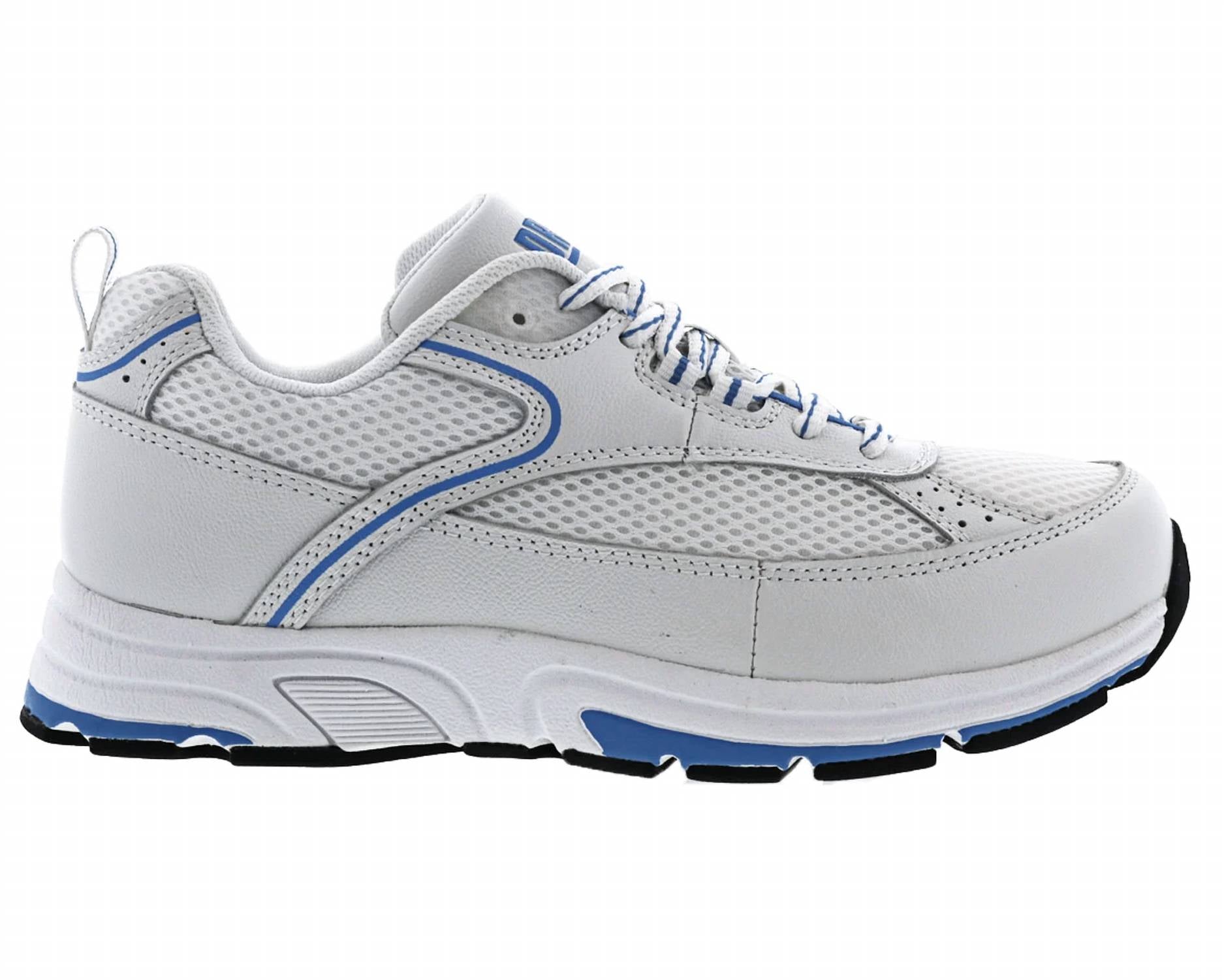 DREW Women's Athena Athletic Shoes in white blue - women's shoe - detail view
