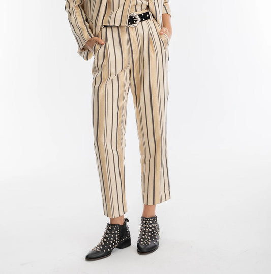 Lanhtropy - Rome Jacquard High Waist Pants