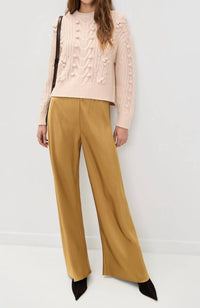 Ulla Johnson Indra Cable Knit Pullover Sweater in alabaster - women's sweater - view 5