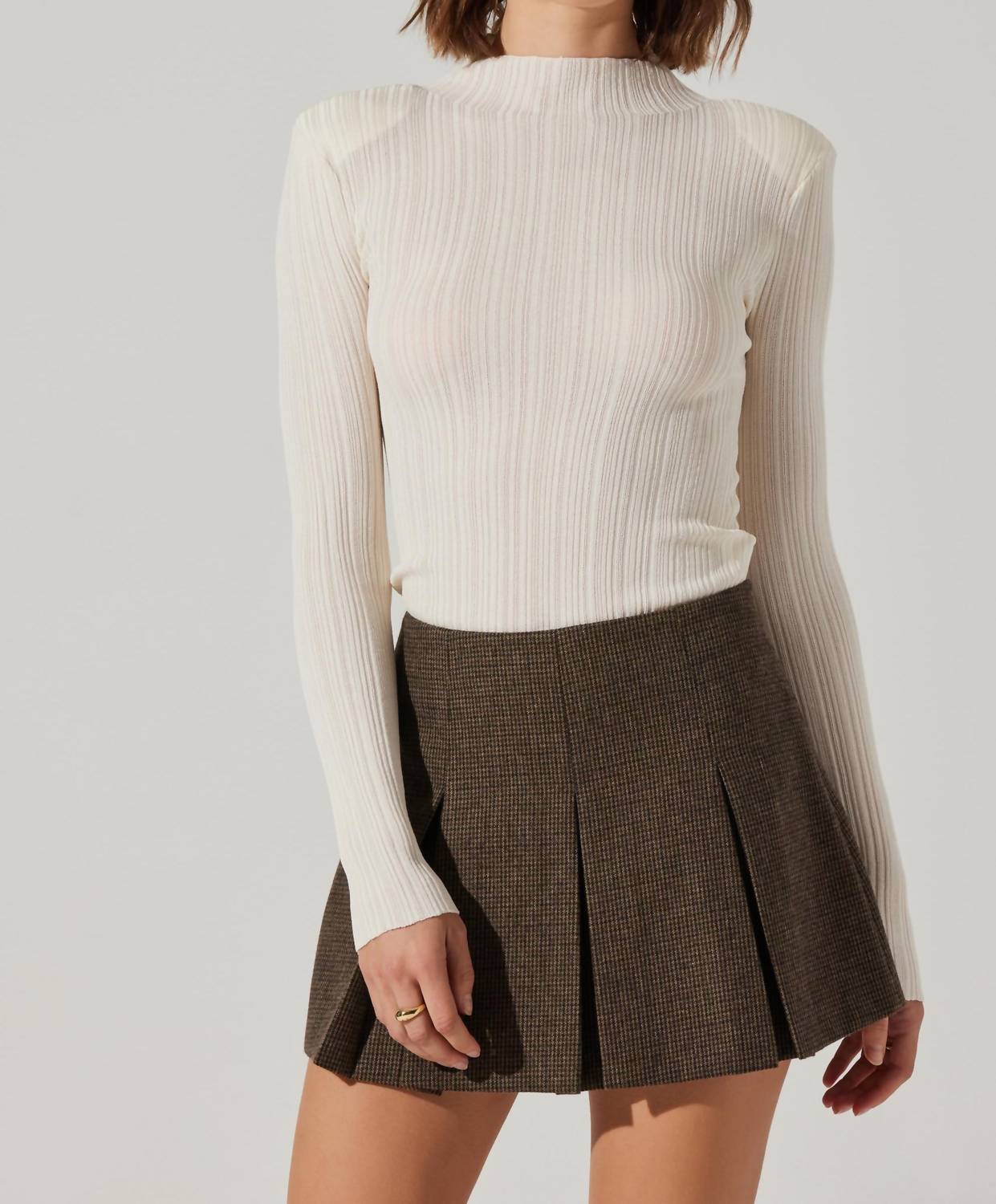 Astr - Siarah Pleated Mini Skirt