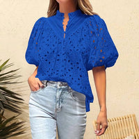 Top It Off - Tonya Eyelet Top