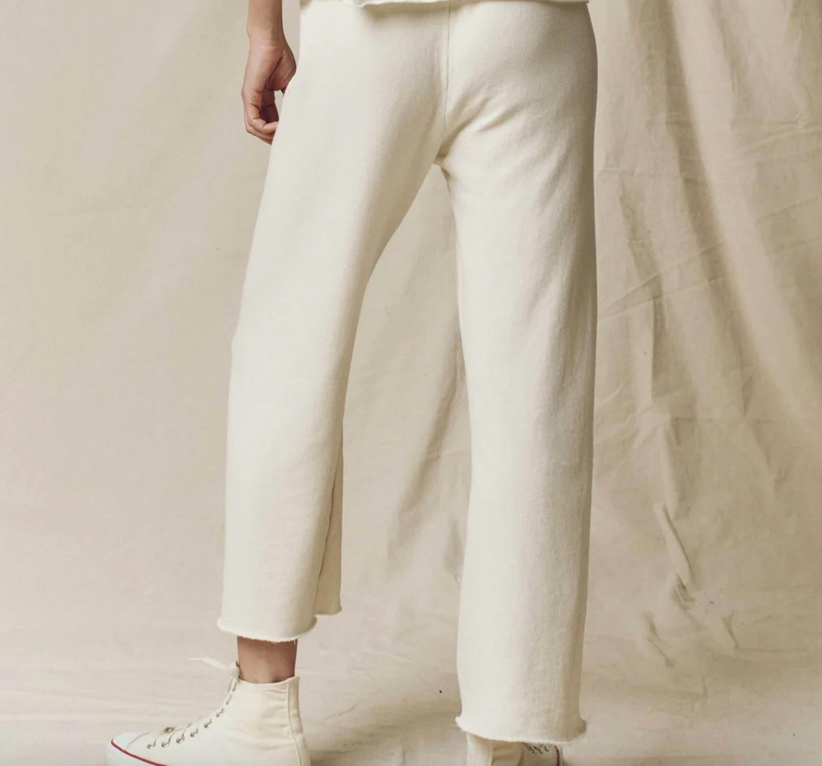 The Great. - Wide Leg Cropped Sweatpants