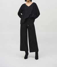 Joseph Ribkoff - Women's Sequined Wide Leg Culotte Pants