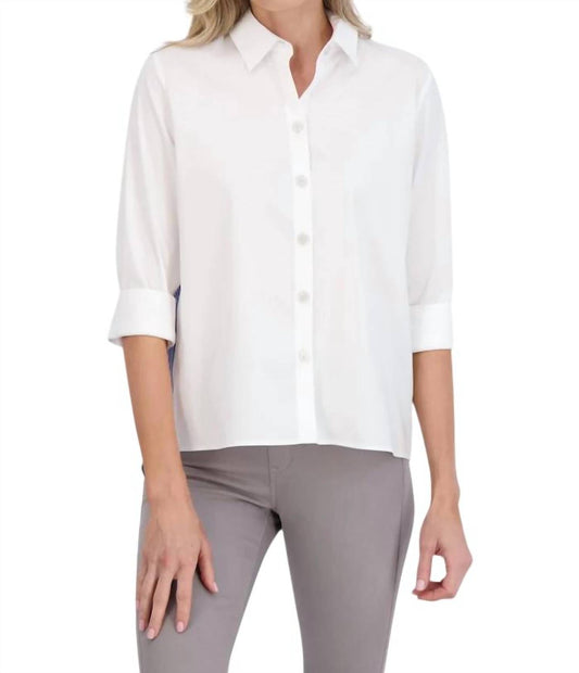 Foxcroft - Kelly Stretch No Iron Colorblock Stripe Shirt