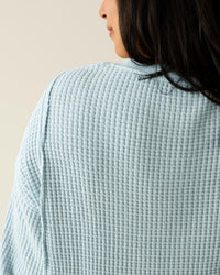 Kindred Bravely Joelle Thermal Maternity & Nursing Top - Plus in powder blue - women's long sleeve top - view 4