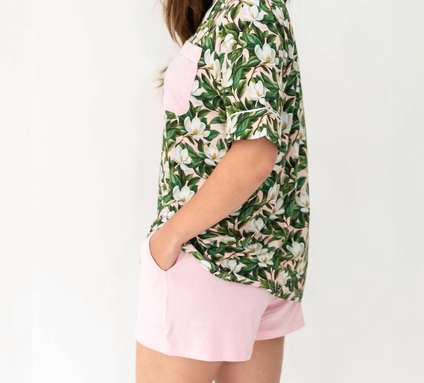 Laree + Co. - Women's Magnolia Bamboo Luxe Lounge Short Set