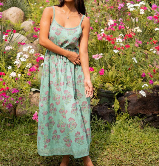 The Fox And The Mermaid - Hand-embroidered Amelia Midi Dress